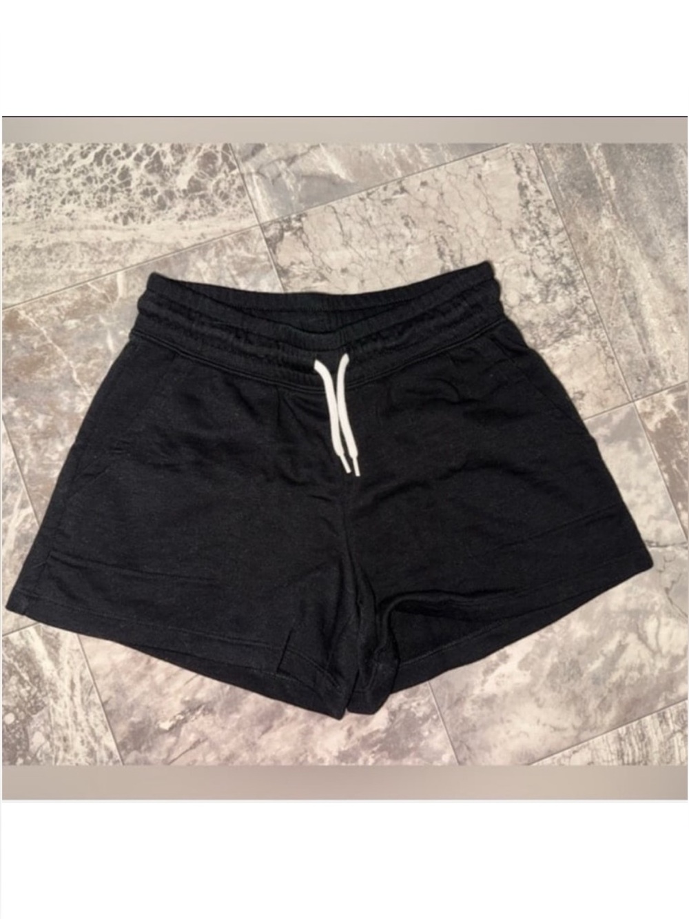 Old Navy Girls Black Pull-On Sweat Shorts Size S 6/7